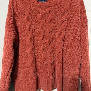 American Eagle Outfitters Cable Knit Sweater - Rust